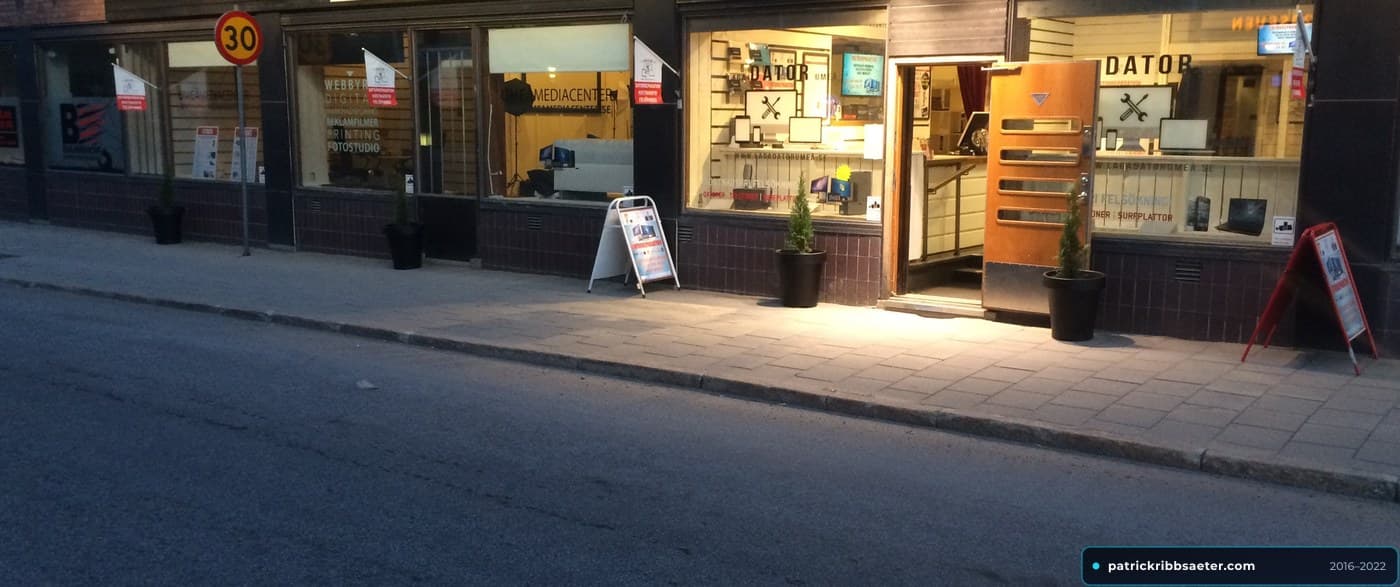 Commercial Storefront & Laboratory Facility Entrance