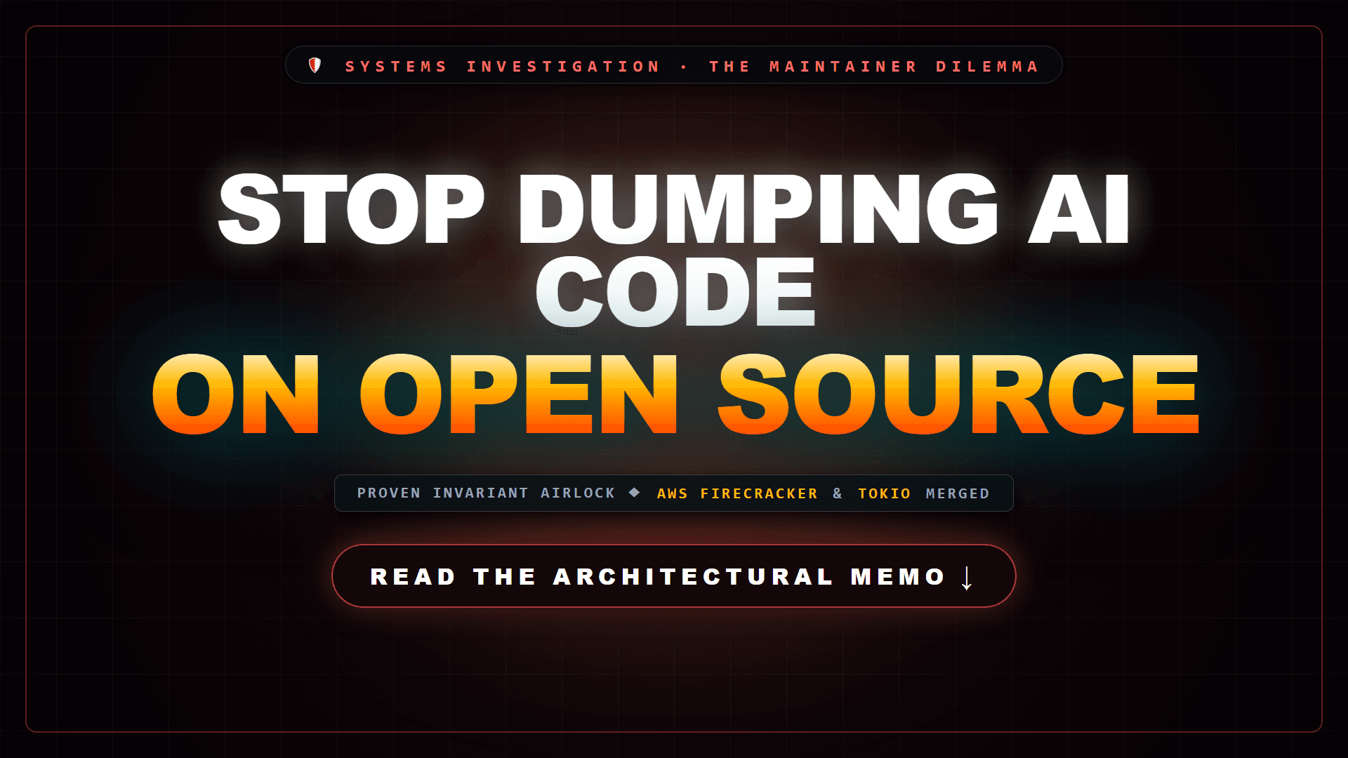 Open-Source Maintainers Are Right: Why I Respect the Pushback — Founder Memo by Patrick Ribbsaeter